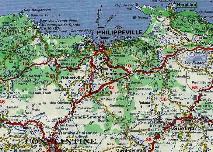 Carte de Collo Michelin